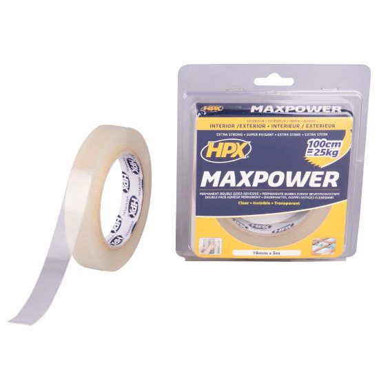 Afbeeldingen van HPX Bevestigingstape Max Power transparant 19MM 5M
