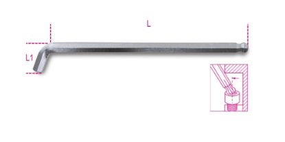 Afbeeldingen van BETA Haakse stiftsleutel zeskant 110° 96BPA 1,5