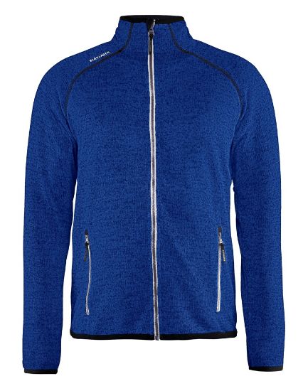 Afbeeldingen van BLÅKLÄDER Gebreid vest 4942 korenblauw/wit XS