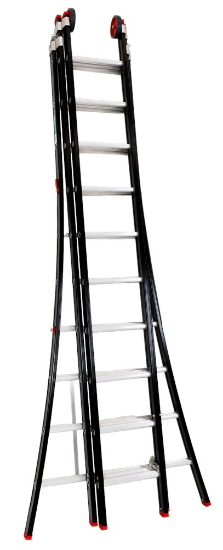 Afbeeldingen van KELFORT Reformladder ALU/zwart 3X10