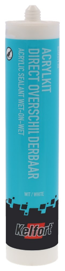 Afbeeldingen van KELFORT Acrylaatkit direct overschilderbaar wit 310ML