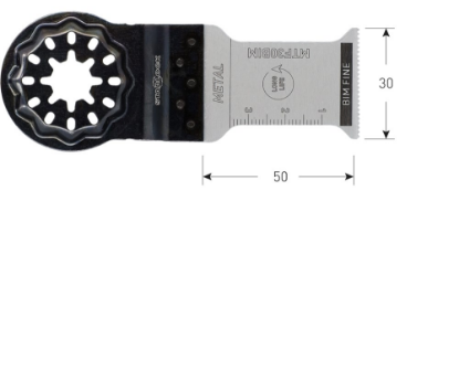 Afbeeldingen van ROTEC Invalzaagblad MTF30 BIM Starlock metaal/hout 30X50MM 10x