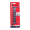 Afbeeldingen van MILWAUKEE Doppenset SHOCKWAVE ⅜" op rail 9x