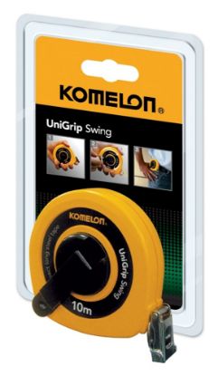 Afbeeldingen van KOMELON Meetband UniGrip Swing 10M 10MM staal gelakt