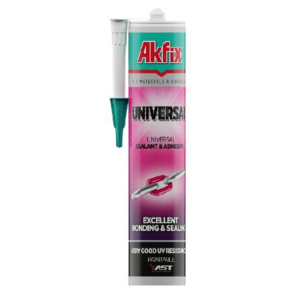 Afbeeldingen van AKFIX Hybrikit Universal AST MS polymeer grijs 290ML
