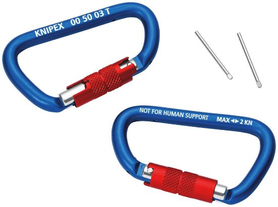 Afbeeldingen van KNIPEX Karabijnhaak TT 005003TBK 2x