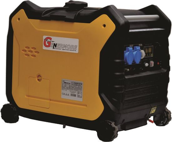 Afbeeldingen van GENERMORE Benzine aggregaat stille start INVERTER LC3500ISE 3,5kVA 3200W 
