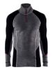 Afbeeldingen van BLÅKLÄDER Onderhemd zip-neck 100% merino XWARM 4699 medium grijs/zwart XL