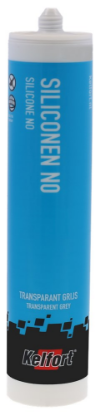 Afbeeldingen van KELFORT Siliconenkit transparant grijs 310ML