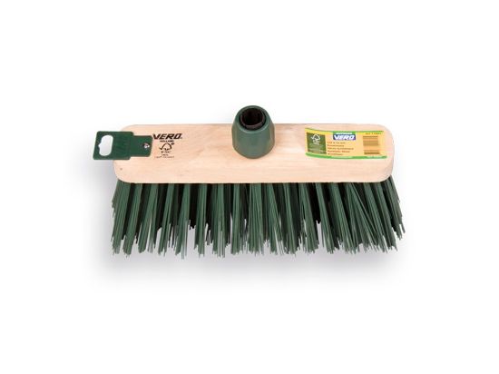 Afbeeldingen van Straatbezem nylon 28CM met steelhouder