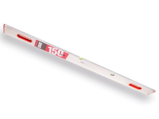 Afbeeldingen van BMI Strijklat met 2 libellen + 2 handgrepen 150CM