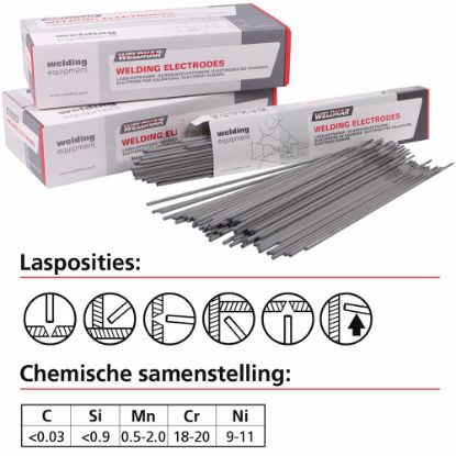 Afbeeldingen van Laselektrode WK 308-L 2,50X300MM