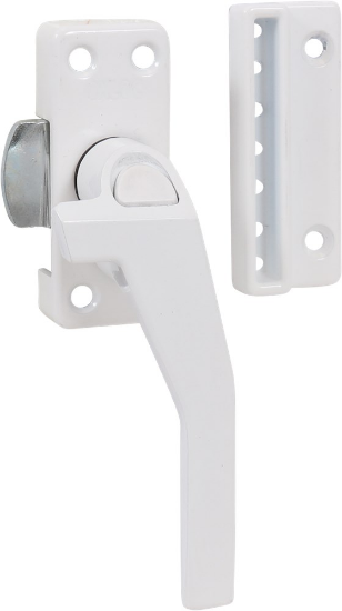 Afbeeldingen van OXLOC Raamsluiting drukknop aluminium wit rechts