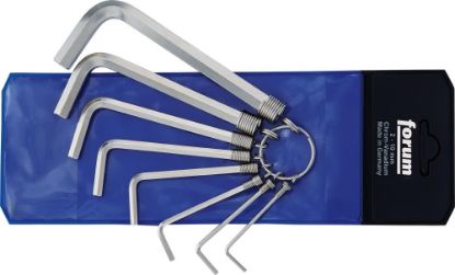 Afbeeldingen van FORUM Haakse inbussleutelset met ring 2-10MM 8x