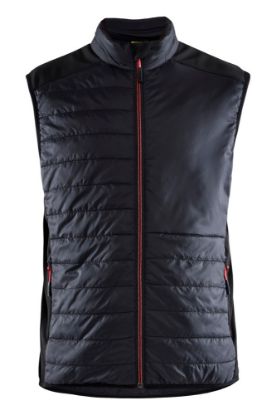 Afbeeldingen van BLÅKLÄDER Bodywarmer gevoerd 3863 zwart/rood 2XL