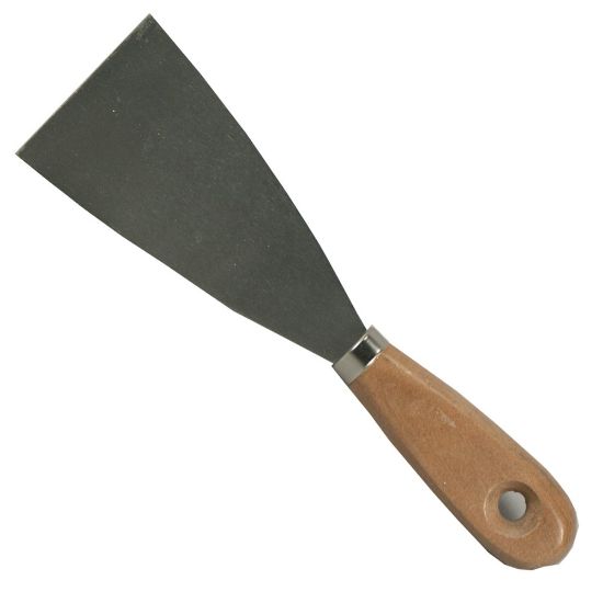 Afbeeldingen van MELKMEISJE Plamuurmes houten heft 120MM