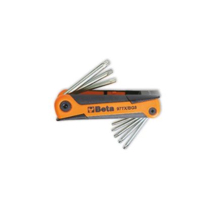Afbeeldingen van BETA Haakse stiftsleutelset TORX 97TX/BG8 7x