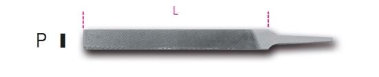 Afbeeldingen van BETA Halfzoete vijl plat 250MM 1718A10/P