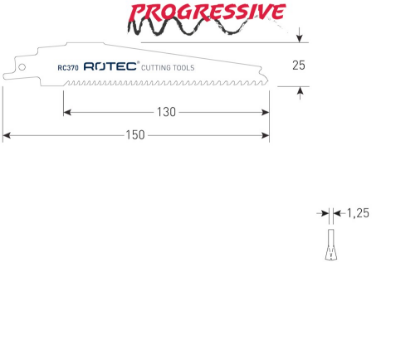 Afbeeldingen van ROTEC Reciprozaagblad RC370 / S956XHM 2x