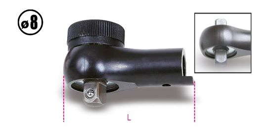 Afbeeldingen van BETA Omschakelbare ratelkop ¼"  8MM 611
