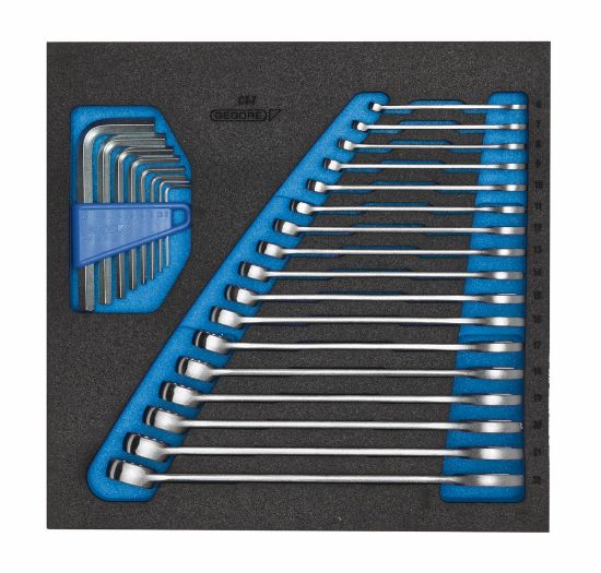 Afbeeldingen van GEDORE Ringsteeksleutelset 1500 CT2-7 in 2/3 CT module 25x