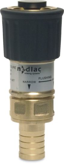 Afbeeldingen van NEDLAC Spuitmondstuk type High Flow messing 1" slangtule 8,5bar