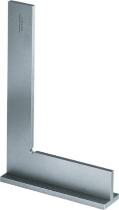 Afbeeldingen van FORUM Werkplaatswinkelhaak met aanslag DIN875/00 RVS gehard 100X70MM