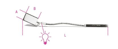 Afbeeldingen van BETA Inspectiespiegel flexibel + lamp 1715FL/B