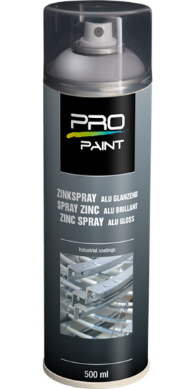 Afbeeldingen van PRO-PAINT Zinkspray ALU glanzend 500ML
