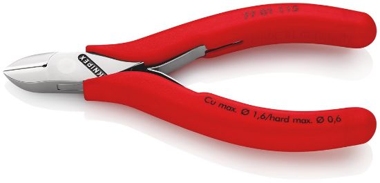 Afbeeldingen van KNIPEX Zijsnijtang elektro 7701115 DIN9654