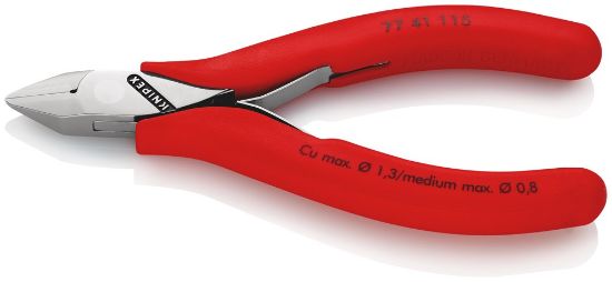 Afbeeldingen van KNIPEX Zijsnijtang elektro 7741115 DIN9654