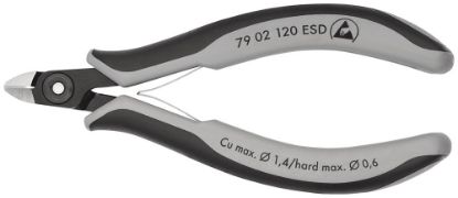 Afbeeldingen van KNIPEX Zijsnijtang elektro PREC 7902120ESD DIN9654