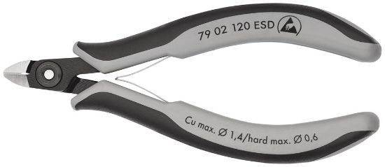 Afbeeldingen van KNIPEX Zijsnijtang elektro PREC 7902120ESD DIN9654
