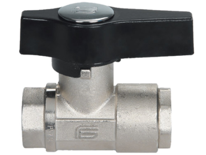 Afbeeldingen van Pneumatische kogelkraan ⅜" BI/BI 210bar zw.