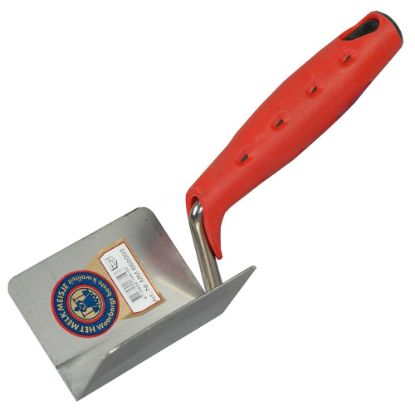 Afbeeldingen van MELKMEISJE Hoektroffel RVS binnen 8MM 2K-softgrip 80X60X60MM