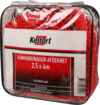 Afbeeldingen van KELFORT Aanhangernet 2,5X4,0M grofmazig 45X45MM