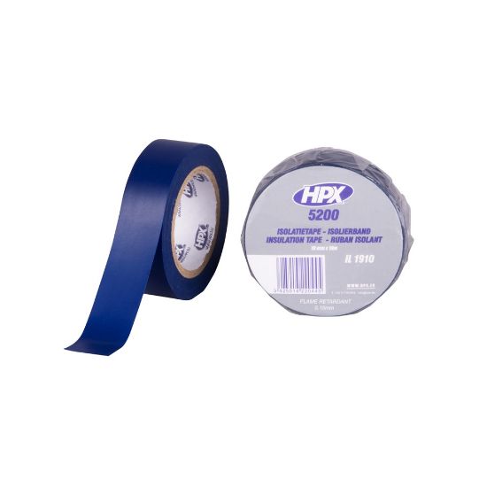 Afbeeldingen van Isolatietape PVC blauw 19MM 10M