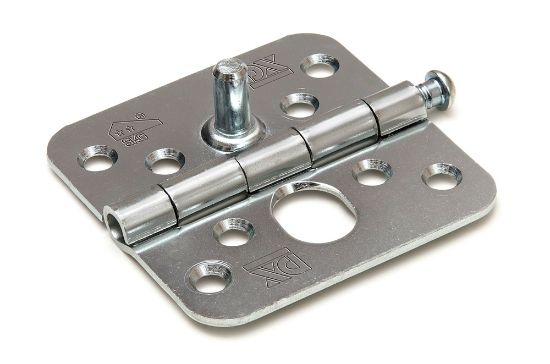 Afbeeldingen van Scharnier SKG** rond + losse pen VZ 76X76MM