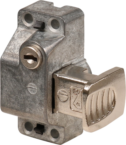 Afbeeldingen van OXLOC Raambijzetslot wit ZAMAC buitendraaiend SKG*