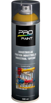Afbeeldingen van PRO-PAINT Industrie lak / deklaag signaalgeel RAL1003 HG 500ML
