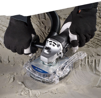 Afbeeldingen van Stofkap DUSTPROTECT transparant t.b.v. haakse slijper 125MM