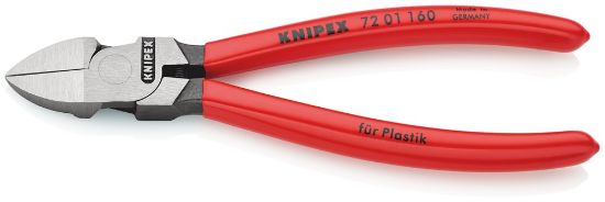 Afbeeldingen van KNIPEX Zijsnijtang kunststof 7201160 160MM