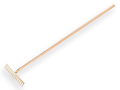 Afbeeldingen van OFFNER Tuinhark met open dul 14-tands gebogen met steel 160X2,8CM