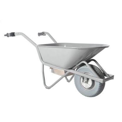 Afbeeldingen van MATADOR Elektrische kruiwagen PROFI-MAX E-Barrow 135-CT staal lekvrije band