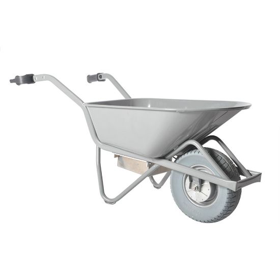 Afbeeldingen van MATADOR Elektrische kruiwagen PROFI-MAX E-Barrow 135-CT staal lekvrije band