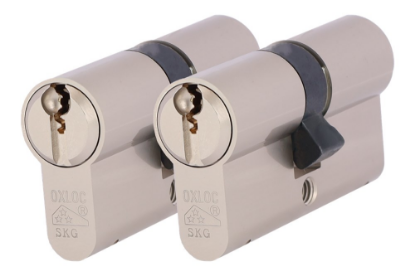 Afbeeldingen van OXLOC Profielcilinder dubbel O7 vernikkeld 40/40MM P2 SKG**