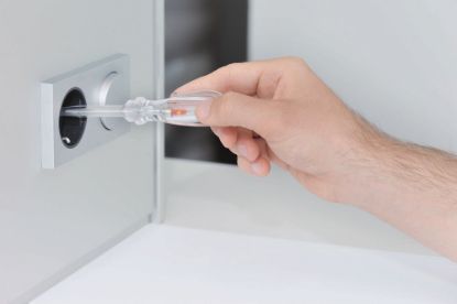 Afbeeldingen van Spanningzoeker wit 3,5X105MM