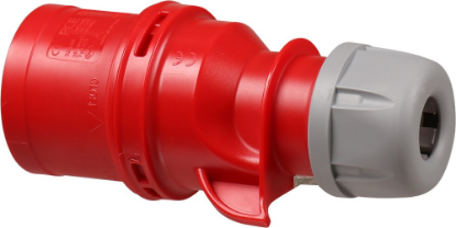 Afbeeldingen van KELFORT Stekker (contactstop) rood CEE EN60309 4P 400V 32Ah