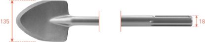 Afbeeldingen van ROTEC Schopbeitel SDS-Max 135X400MM