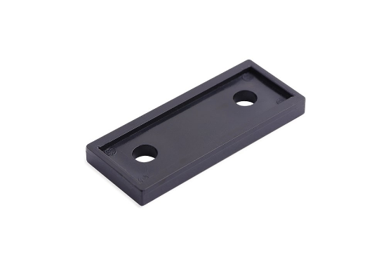 Afbeeldingen van Onderlegplaat raamkozijn plastic zwart